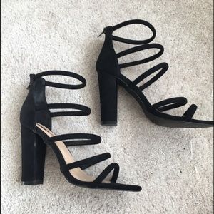 Black Strappy Heels